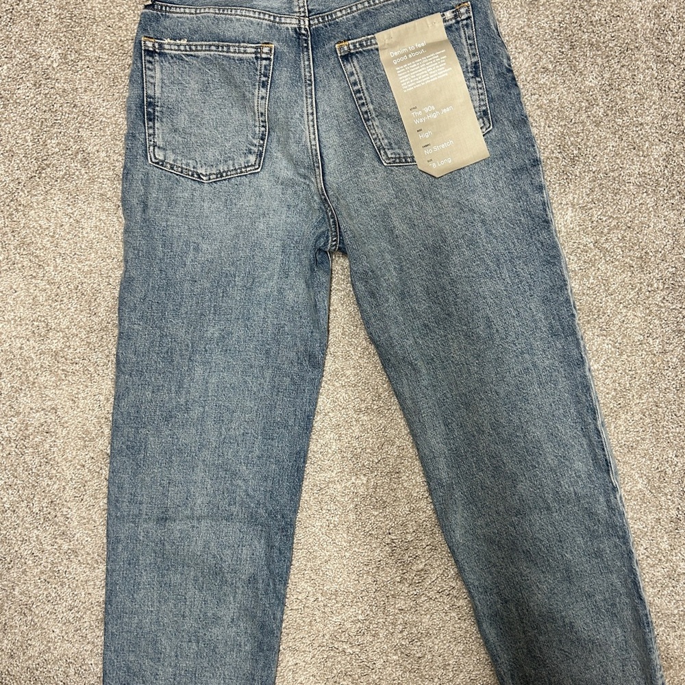 NWT Everlane Rigid Way-High Jean | High rise straight leg